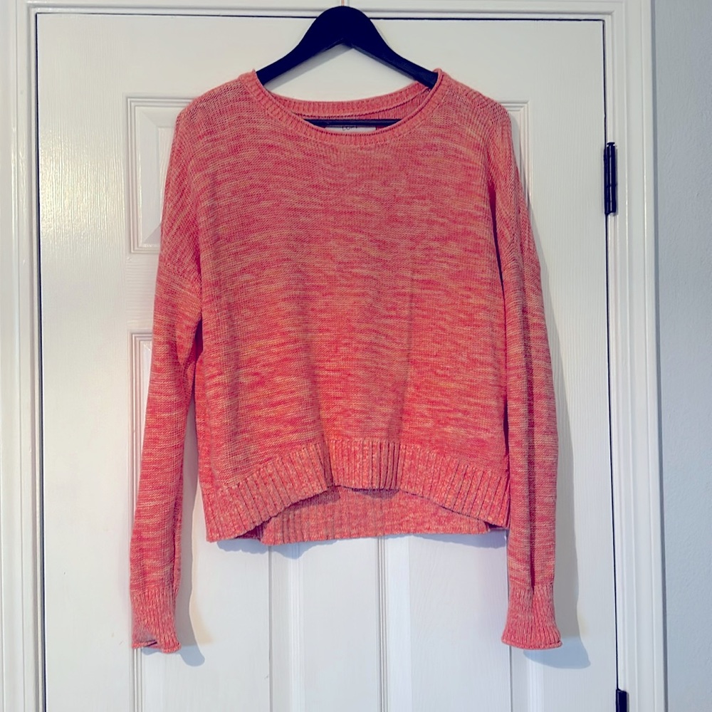 Loft orange sweater L